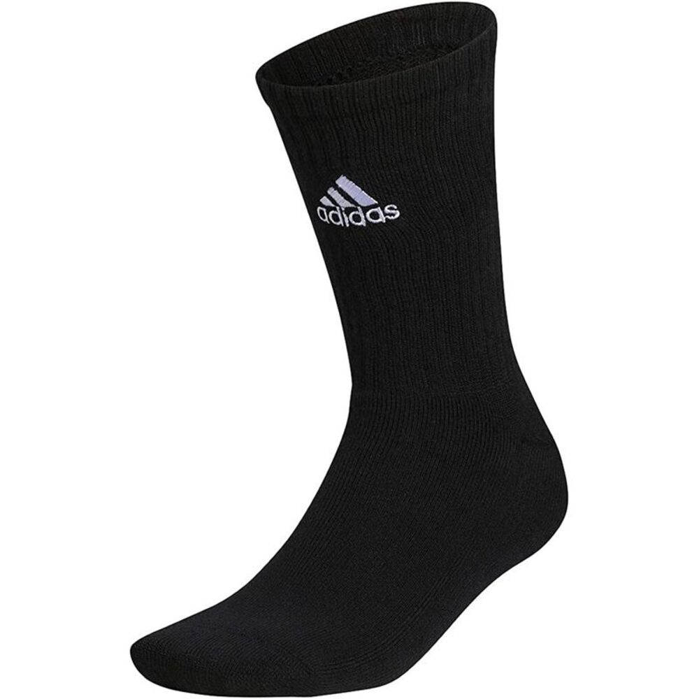 Adidas Men's Team Crew King Size Socks 6 Pairs Black 4XL